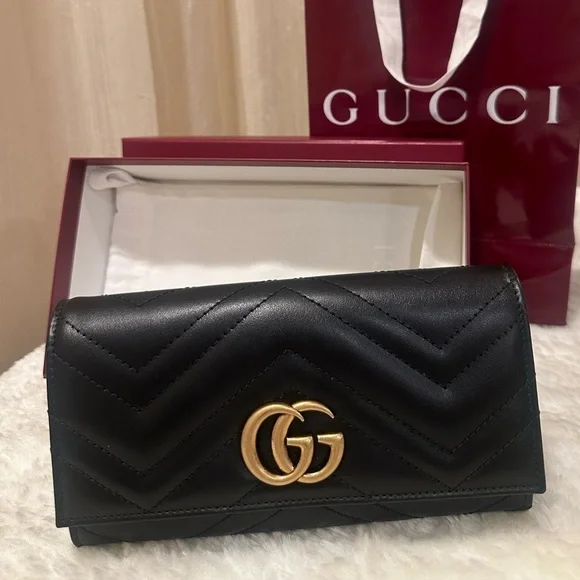 GUCCI GG MARMONT CONTINENTAL WALLET