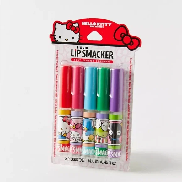 NWT Lip Smacker Hello Kitty & Friends Liquid Lip Gloss Party Pack