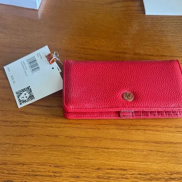 Anne Klein Vibrant Red Wallet NWT