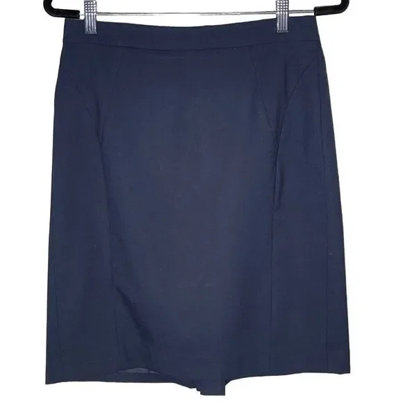 Ann Taylor Navy Pencil Skirt
