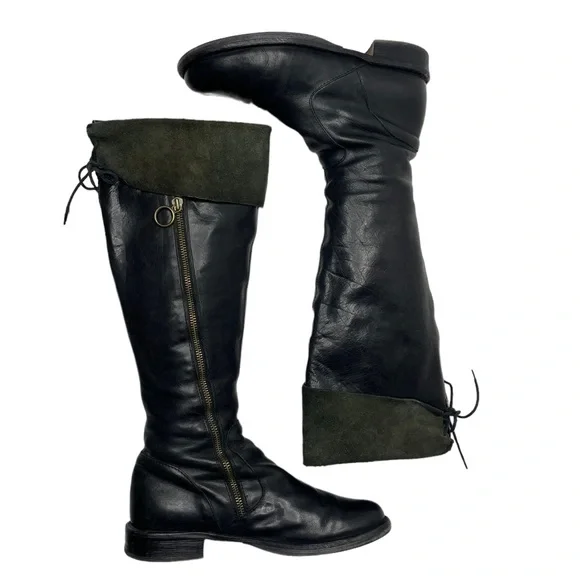 Fiorentini + Baker | Eternity 705 Knee High Boot in Black Leather 37.5