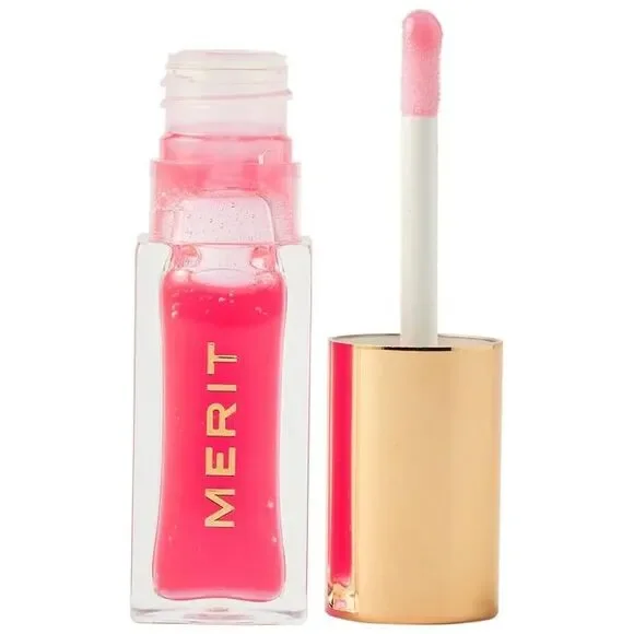 Merit Shade Slick Hydrating Tinted Lip Oil Les Deux