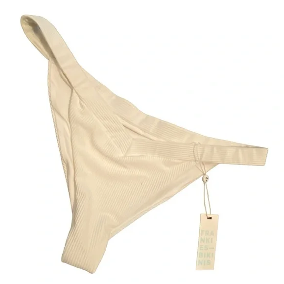 Frankie's Bikinis Grace Ribbed Bikini Bottom‎ nwt