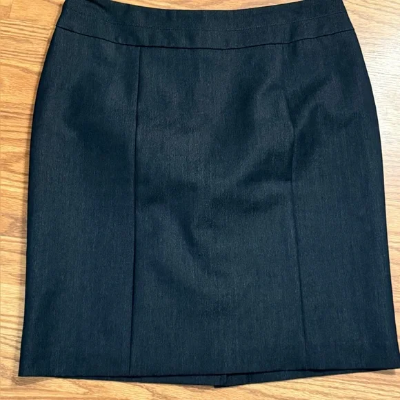 George size 10 dark blue denim look pencil mini office capsule wardrobe skirt