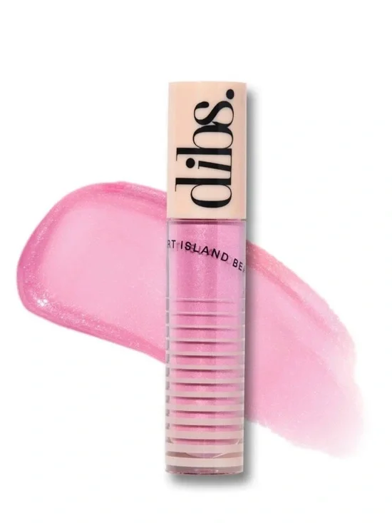 DIBS Go To Glossy Balm Rock Candy -Pink Shimmer Lip Gloss