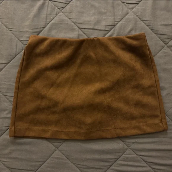 Elegant Brown Women's Stretch Skort