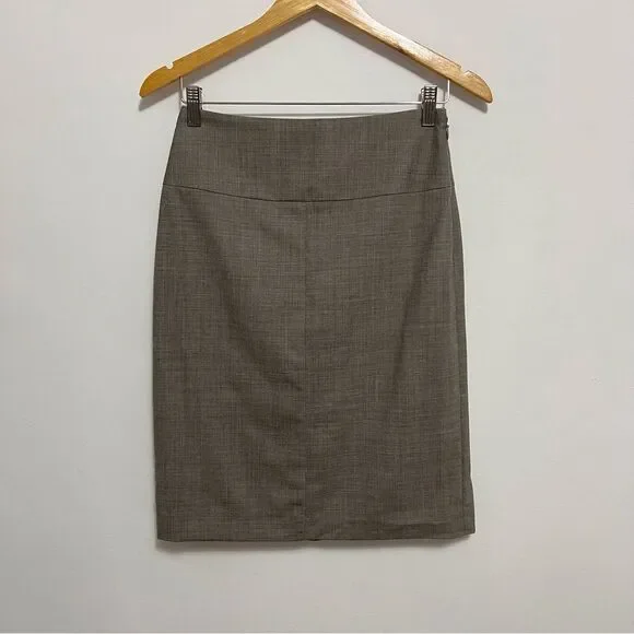 Banana Republic Brown Wool Pencil Skirt Size 4