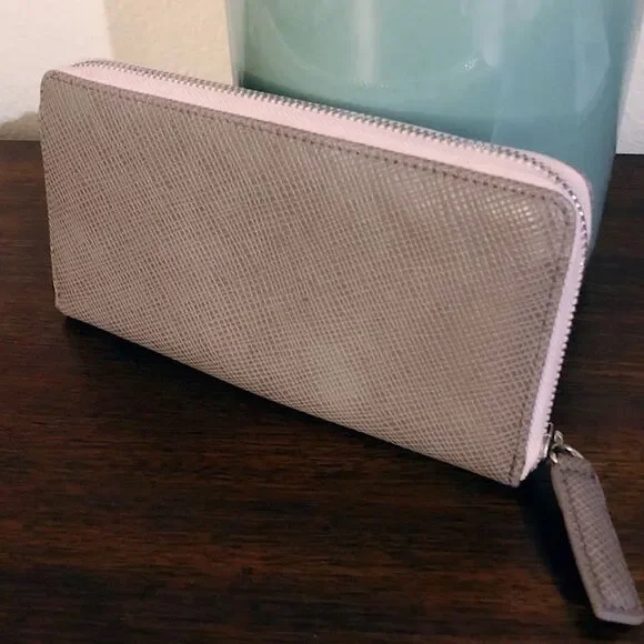 Urban Outfitters Wallet Pink & Gray Vegan Leather