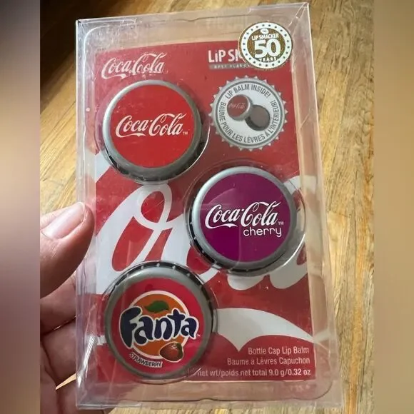Lip Smacker 50th Anniversary Limited Edition Bottle Cap Lip Balm Trio