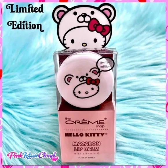 Crème Shop X Sanrio White Chocolate Limited Edition Hello Kitty Macaron Lip Balm