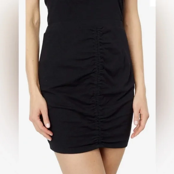 SUNDRY Ruched Cotton Mini Skirt NEW size Large