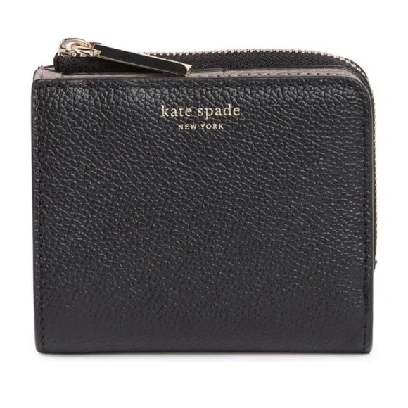 Kate Spade Margaux Pebble Bifold Black Wallet