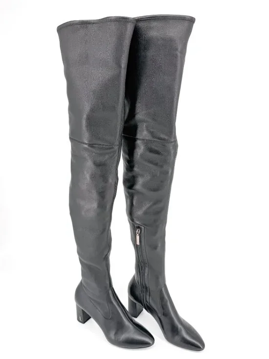 Saint Laurent Loulou YSL Thigh High Over The Knee Boots Black Size 38.5 US 8.5