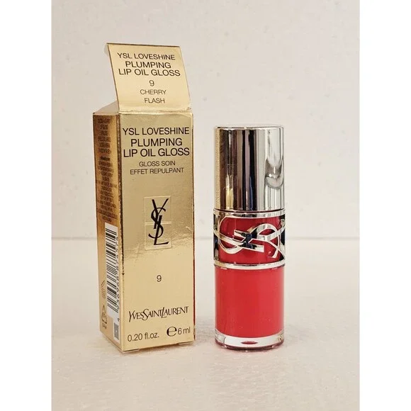 Yves Saint Laurent Loveshine Plumping Lip Oil Gloss shade 09 Cherry Flash