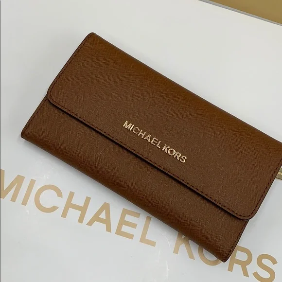 Michael Kors Jet Set Travel Lg Trifold Wallet