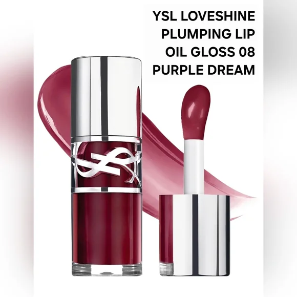 YSL LOVESHINE PLUMPING LIP OIL GLOSS 08 PURPLE DREAM. BNIB
