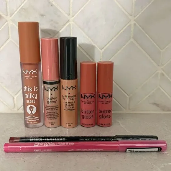 NYX Lip Cream Gloss & Liner Collection (Limited Shades) Pinks and Creams