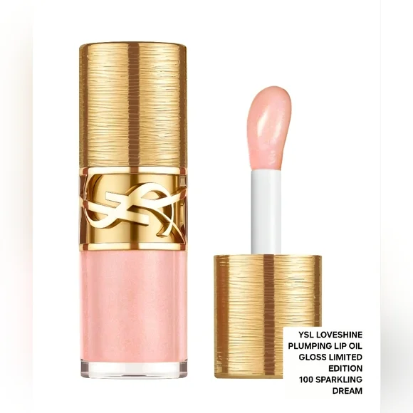 YSL LOVESHINE PLUMPING LIP OIL GLOSS LIMITED EDITION 100 SPARKLING DREAM. BNIB