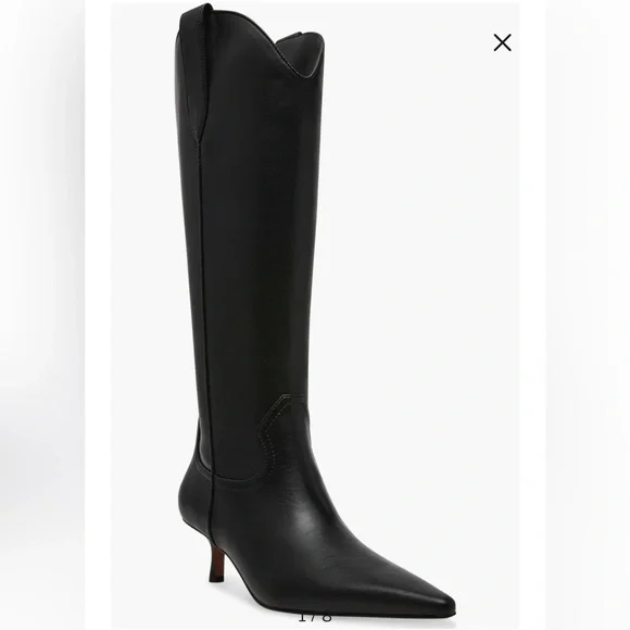 Britt Knee High Western Boot (Women) Steven New York Women Regular & Wide Calf