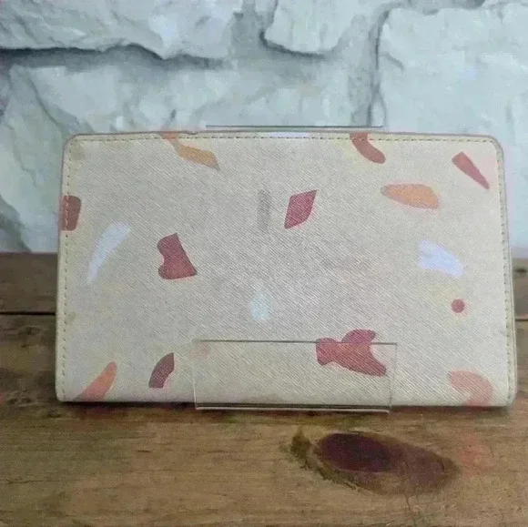 Travel Wallet / Passport Holder -Glass Ladder & Co. - Terrazzo - Vegan Leather