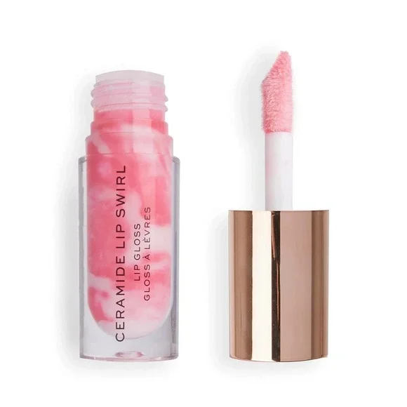 2 Makeup Revolution Lip Swirl Ceramide Lip‎ Gloss - Gloss Clear 4.5ml