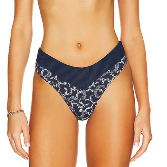 New!Frankie's Bikinis‎ Bellamy Ribbed Bikini Bottom
