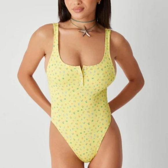 New!Frankies Bikinis‎ X Pamela Anderson One Piece Swimsuit