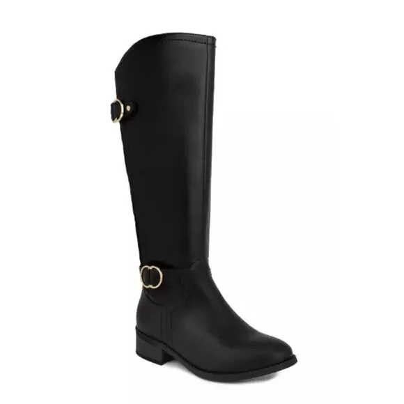 NEW Jones New York Women's Leandraa Knee High Riding Boots 7M Black