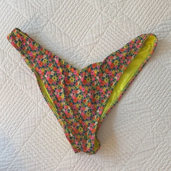 Frankie’s Bikinis Floral Bikini Bottom