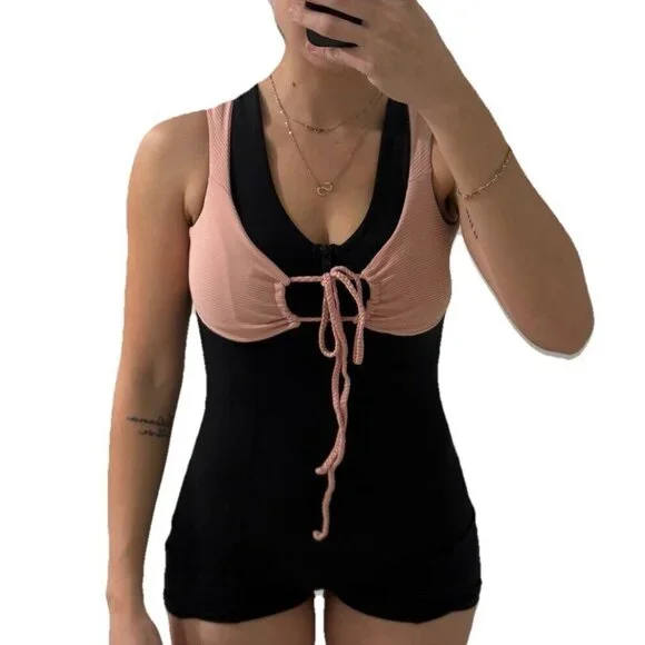 FRANKIES BIKINIS Swim‎ Top Bikini Size Xsmall Xs Swimsuit Summer Pink
