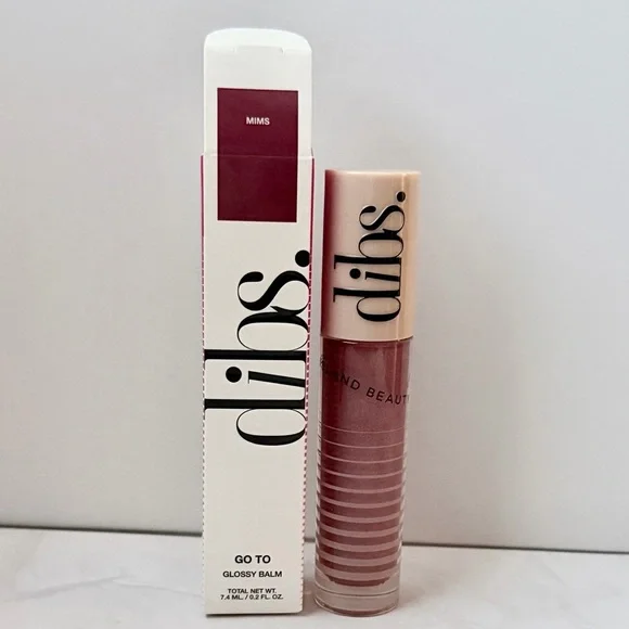 DIBS Beauty Go To Glossy Balm MIMS Warm Mauve Shimmer Lip Balm NIB
