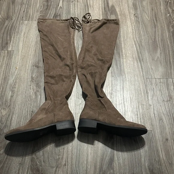 Forever 21 Tan Over the Knee Boots