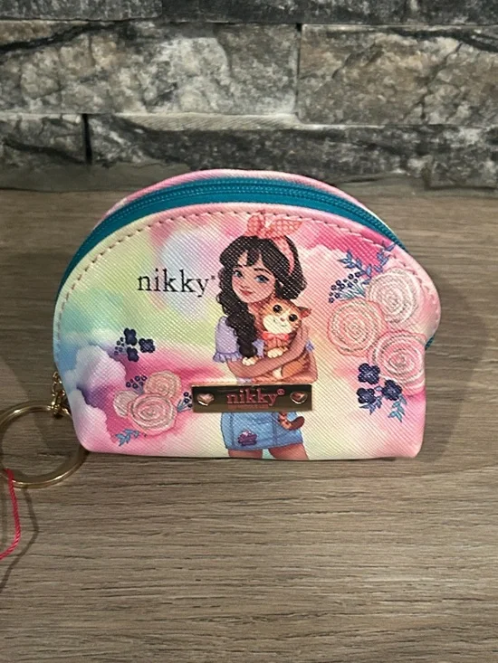 NWT Nikky Pastel “Lovely Clara” Coin Pouch with Keyring