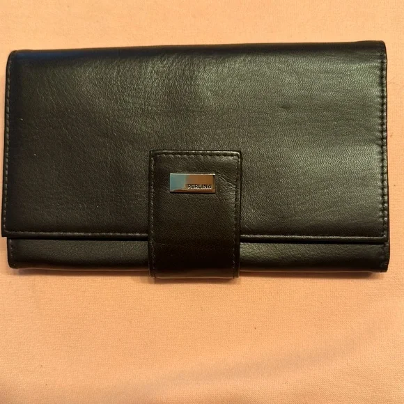 Perkins leather wallet. Brown