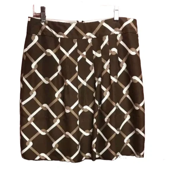 Banana Republic Silk Geometric Print Skirt
