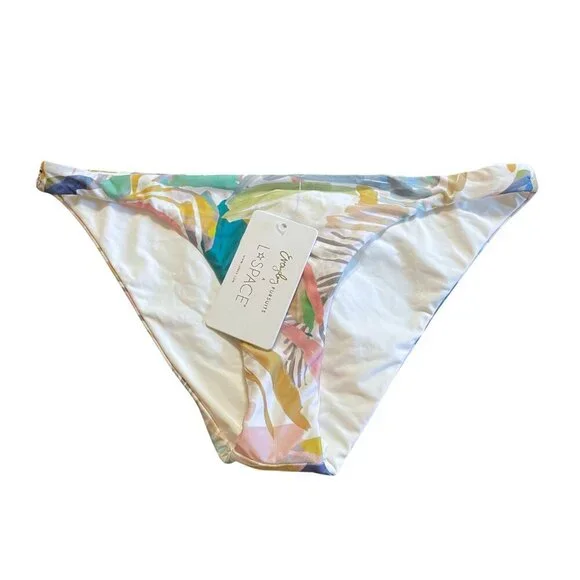 NWT l*space x Everyday Pursuits Camacho Abstract Floral Bikini Bottom Sz. M