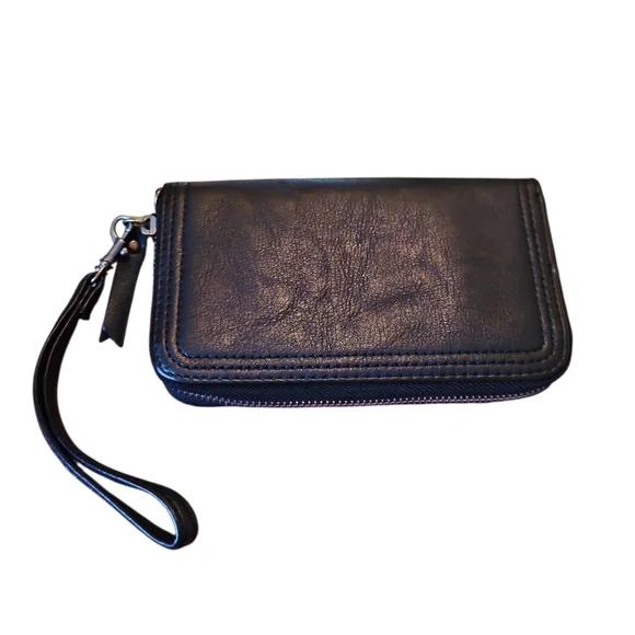 Universal Thread Black Zip-Around Wallet