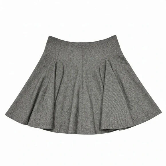 & Other Stories Wool Blend Skirt Gray