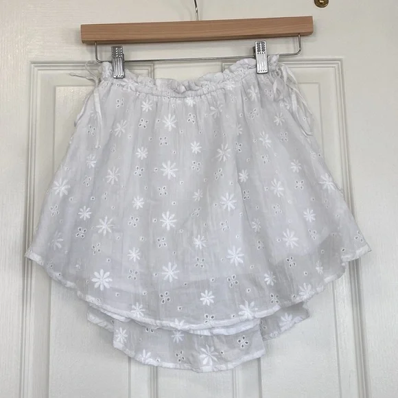 Aerie mini floral side tie skirt