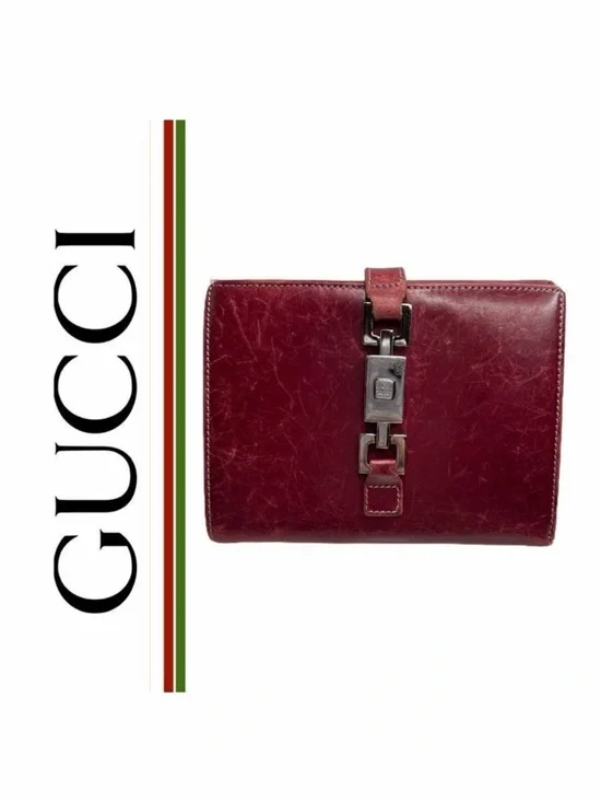 Gucci Authentic‎ VINTAGE Jackie Leather Wallet