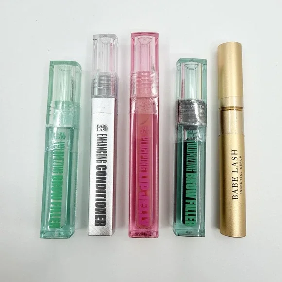 Babe Original Set Lash Brow Filler Plumping Lip Jelly All New And Sealed Bottles