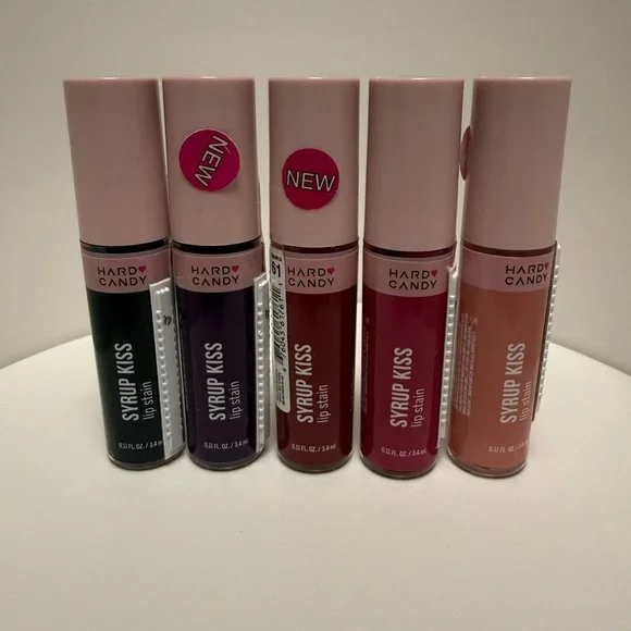 Hard Candy Syrup Kiss Lip Tint Lot of 5 – Mixed Shades – New Sealed