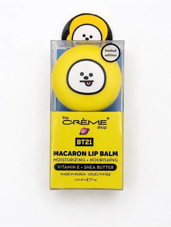 The Crème Shop x BT21 Macaron Lip Balm – Limited Edition Chimmy