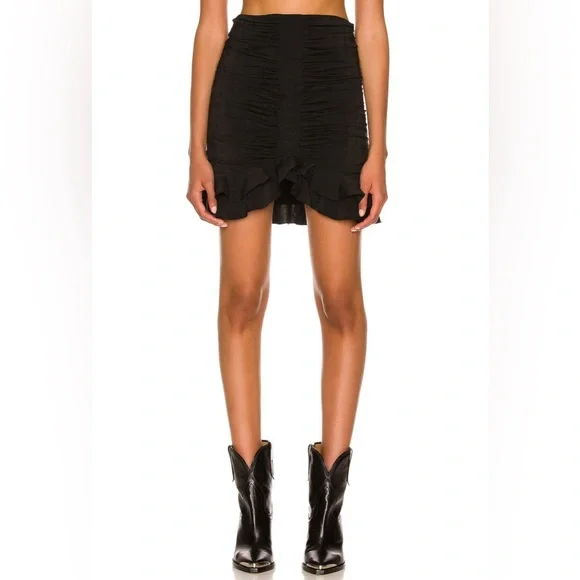 ISABEL MARANT JUPE MILENDI Black Skirt SZ 34 XS NWT