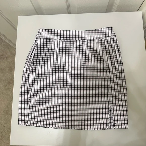 Plaid mini skirt