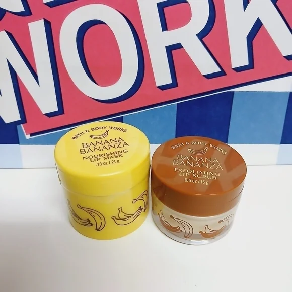 Bath and Body Works Banana Bonanza Lip Mask and Scrub