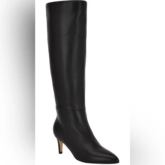 New Calvin Klein Women's Garray Pointy Toe Stiletto Heel Knee High Dress boots