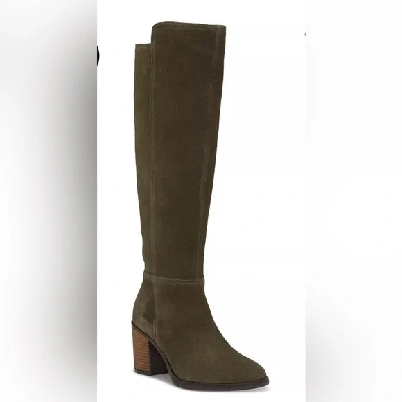 New Lucky Brand Women's Bonnay Knee-High Wide Calf Dress Boots size 8