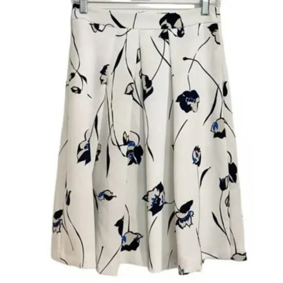 🔥Clearance🔥 Zara blue flower midi skirt