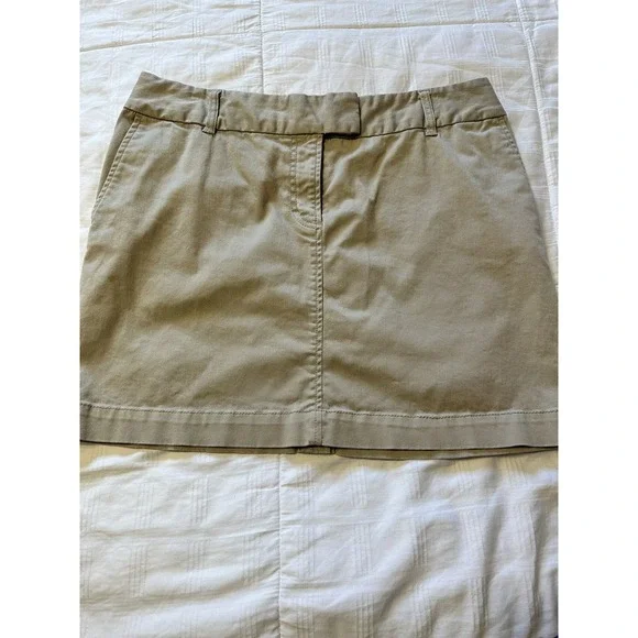 Tommy Hilfiger Women's Khaki Tan Short Skirt Womens Size 12